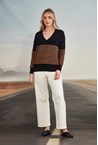 BRAG SWEATER - black stri